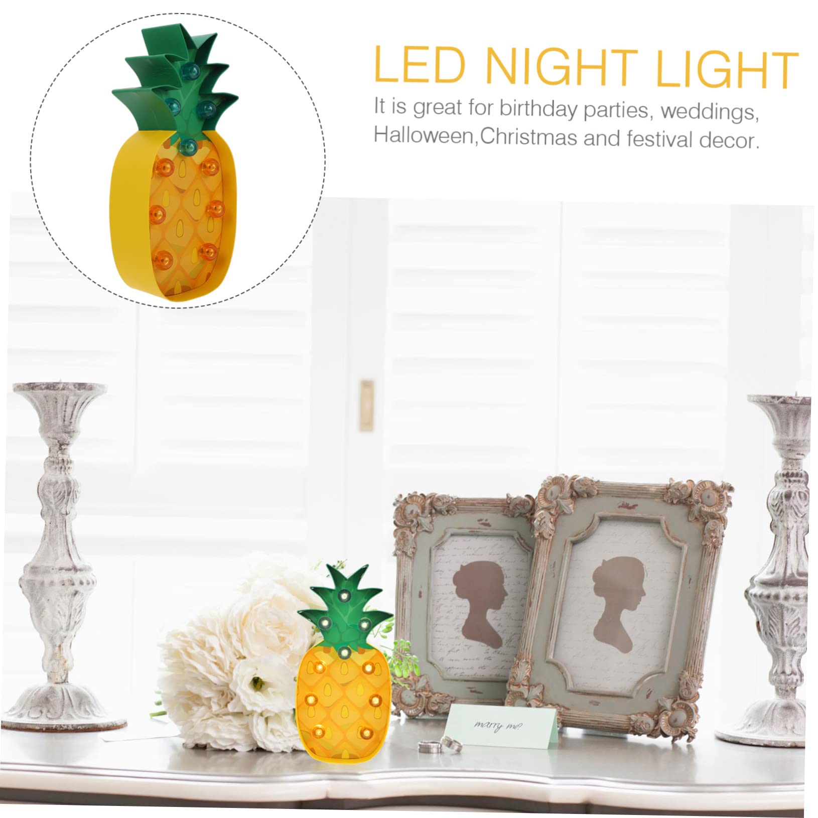 Mikikit 3-Piece LED Fruit Night Light Set - 3D Paper Art Lamp for Bedroom, Kids Room & Nursery - Portable Table Lamp with Soft Glow for Nighttime Use