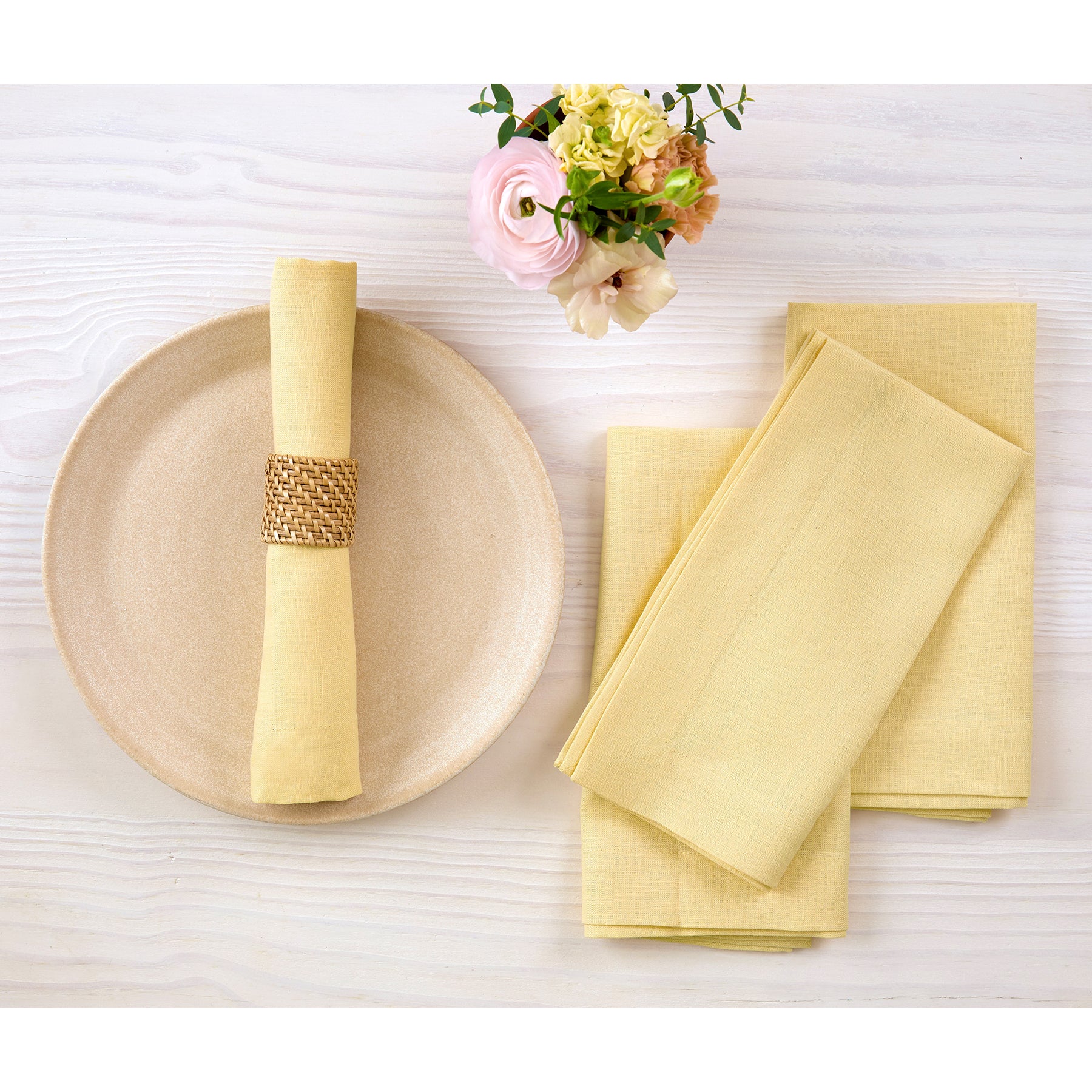 Premium Linen Napkins for Dining - Eco-Friendly & Elegant Table Linens for Weddings, Parties, and Everyday Use
