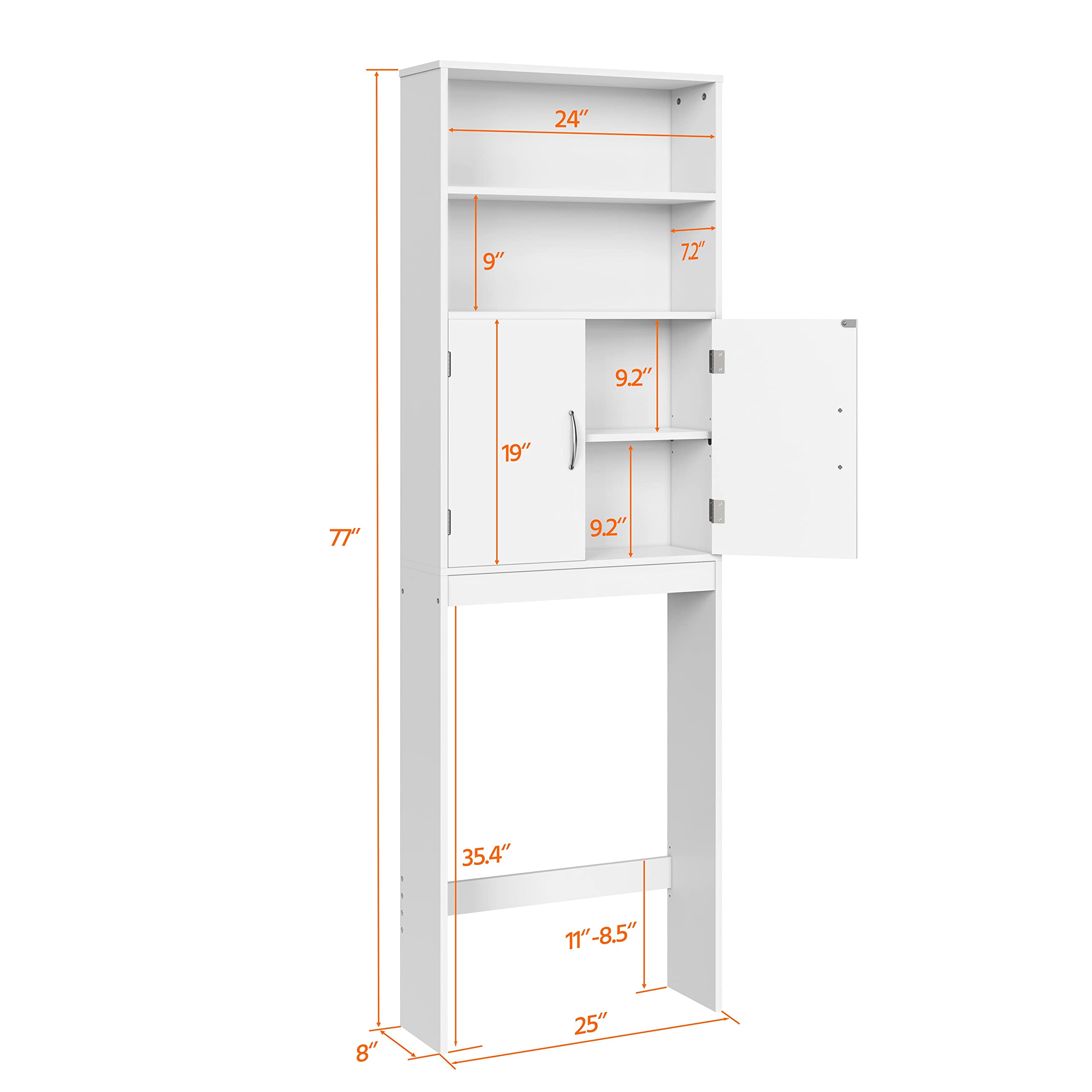 Yaheetech Over The Toilet Storage Cabinet - 77