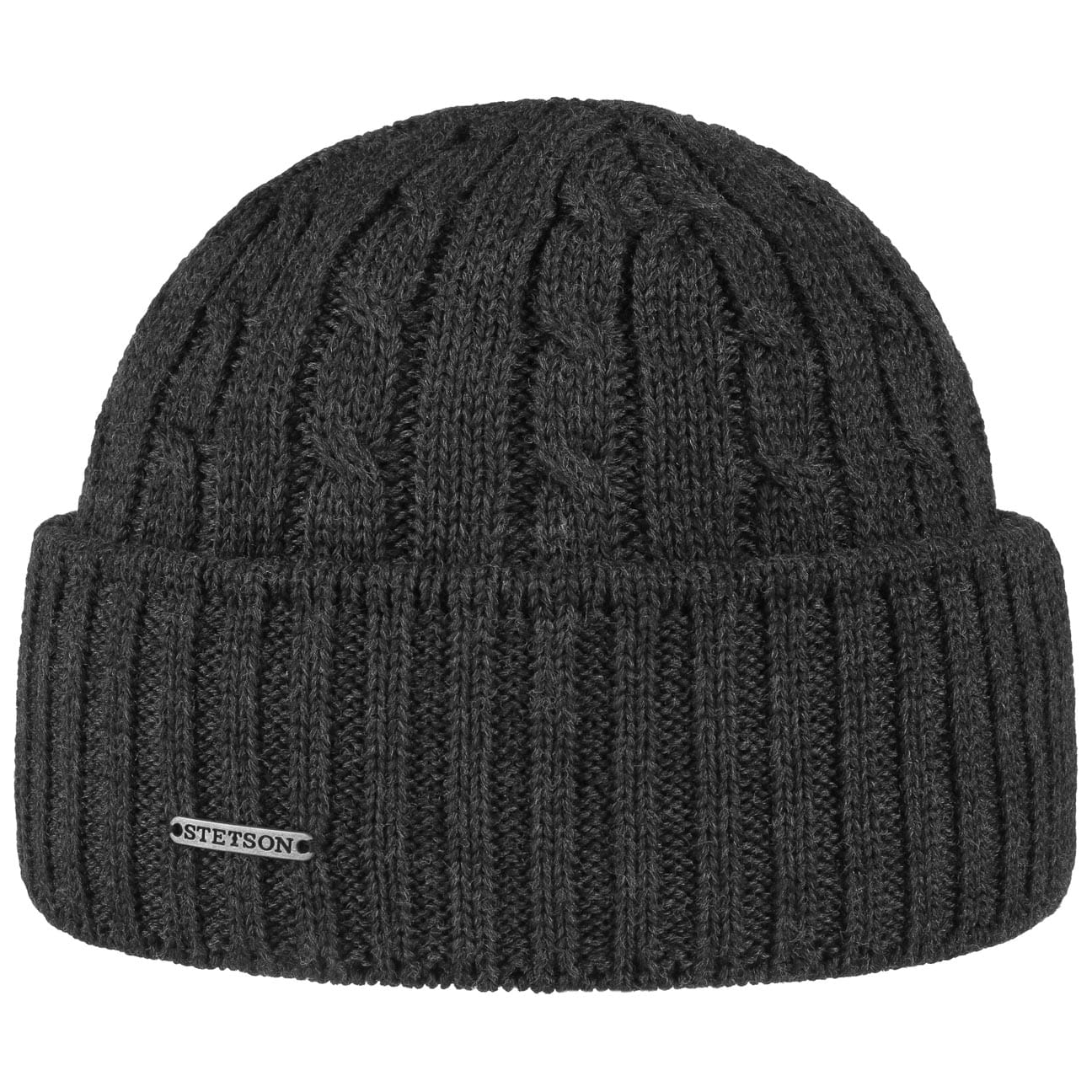 Stetson Georgia Wool Knit Hat with Cuff - Warm Winter Beanie for Men & Women - Perfect for Skiing, Hiking, and Outdoor Activities