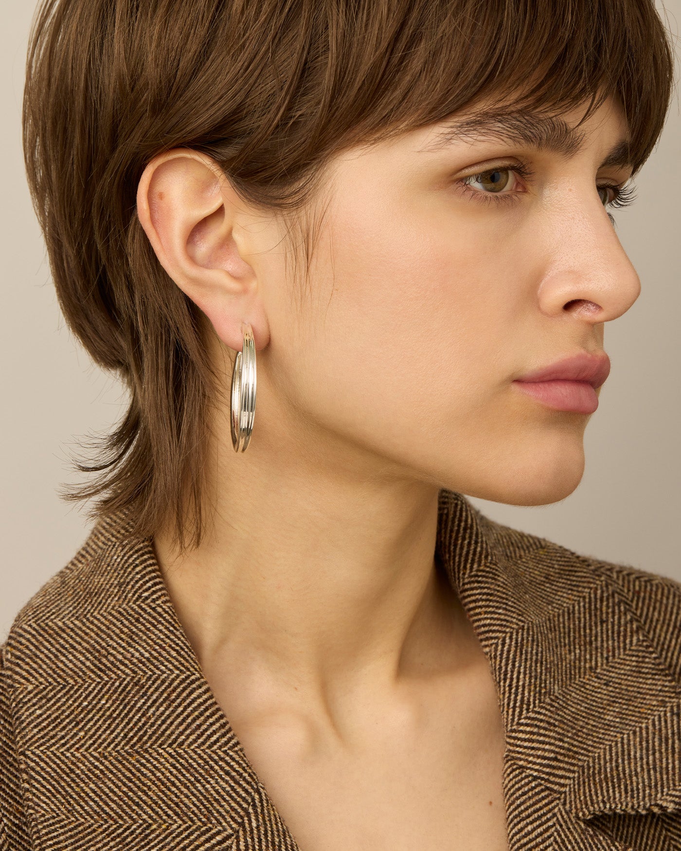 Slim Dune Hoops - Minimalist Gold Hoop Earrings for Women, Lightweight & Hypoallergenic - Perfect for Everyday Wear, Office & Date Night
