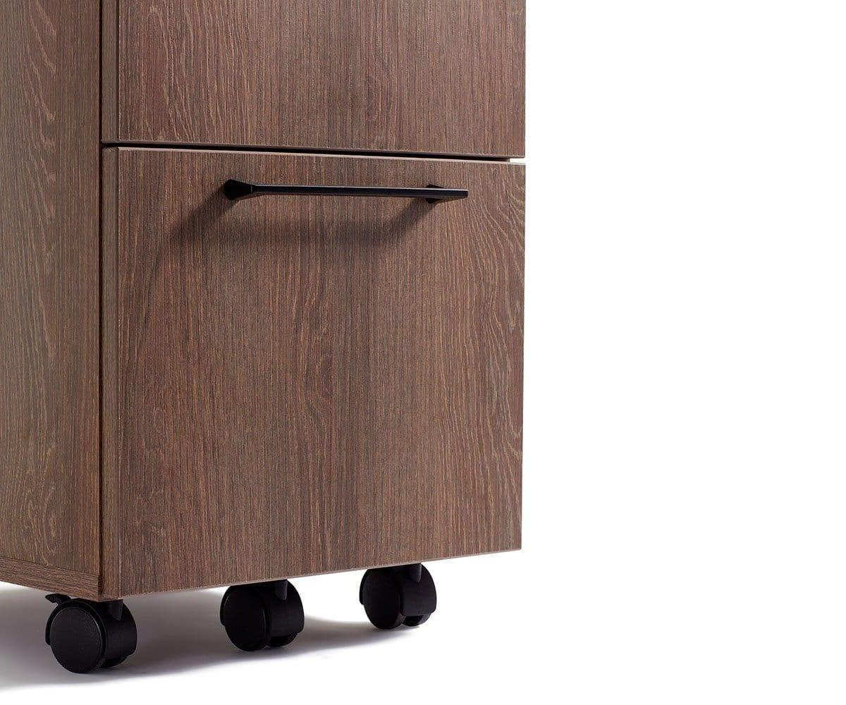 Inari Mobile File Pedestal - Rolling File Cabinet with Locking Wheels for Office Organization & Document Storage | Perfect for Home Office, Classroom, or Business Use