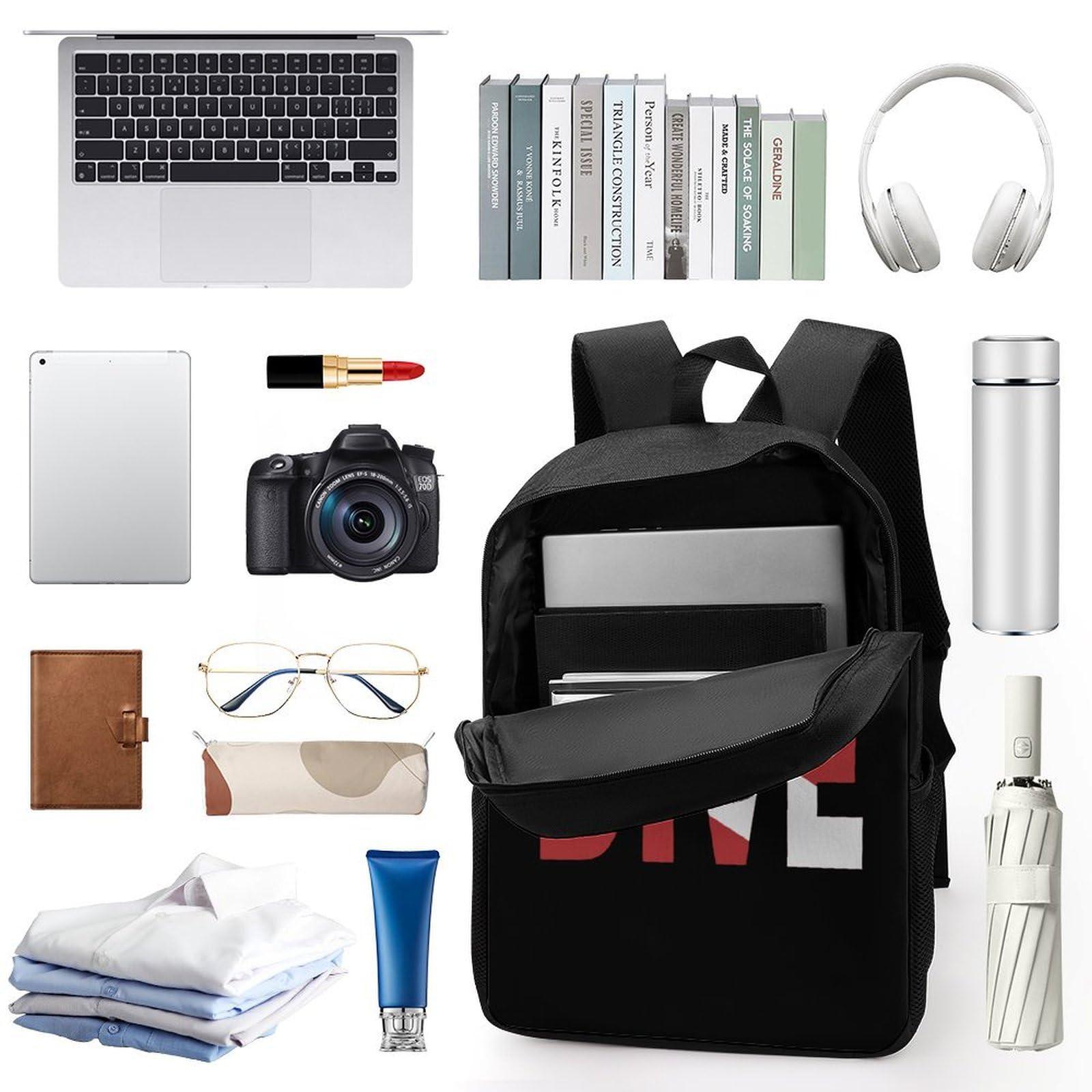 **IOEDTHBJ Distressed Dive Flag Backpack - 17 Inch Laptop Backpack for Men & Women, Waterproof School & Travel Computer Bag, 3D Printed Design - Perfect for College, Work & Outdoor Adventures**