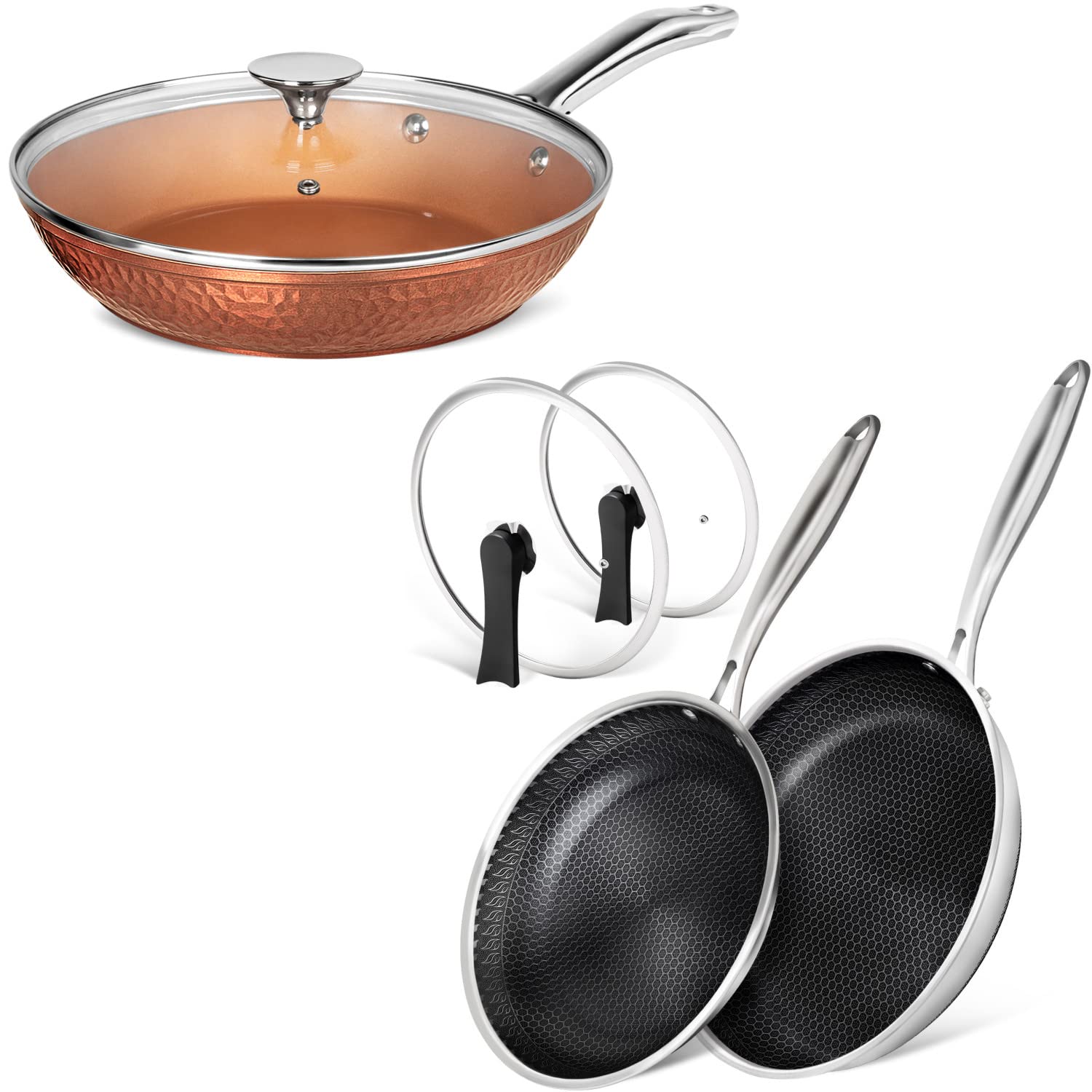 Nonstick Frying Pan Set - 12