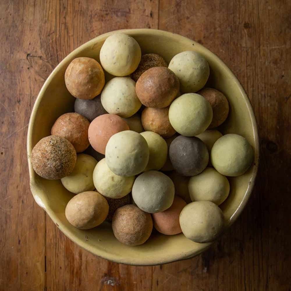 Extra Virgin Olive Oil Soap Ball with Peppermint - Natural Handmade Soap for Face & Body - Refreshing & Moisturizing - Perfect for Daily Skincare & Aromatherapy