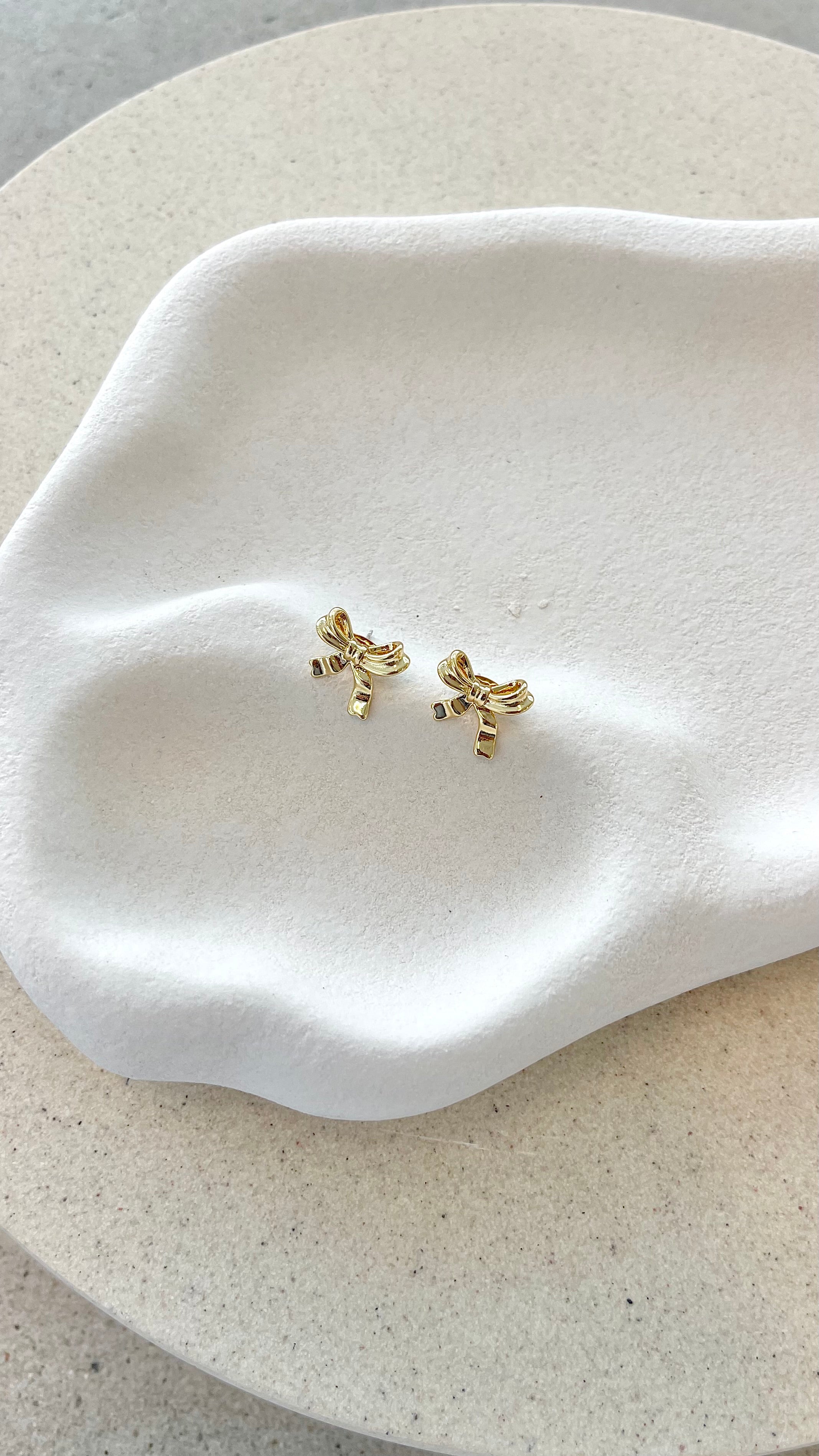 18K Gold Plated Bow Stud Earrings for Women - Elegant Dainty Jewelry Gift for Birthday, Anniversary & Valentine's Day | Perfect for Daily Wear, Parties & Special Occasions