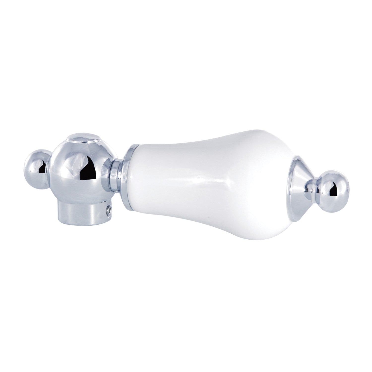 Vintage Aqua AECL1 Porcelain Lever Handle - Polished Chrome Finish for Bathroom & Kitchen Faucet Upgrade