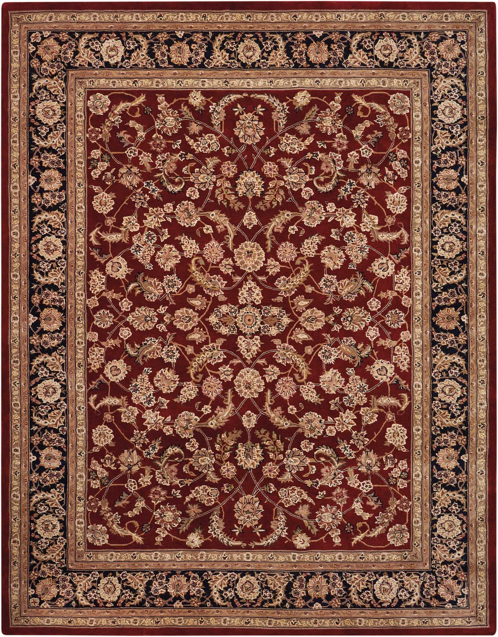 Nourison 2000 Persian Burgundy 12' x 15' Area Rug - Easy to Clean, Non-Shedding, Stain Resistant - Perfect for Bedroom, Living Room, Dining Room & Kitchen Decor (12x15)