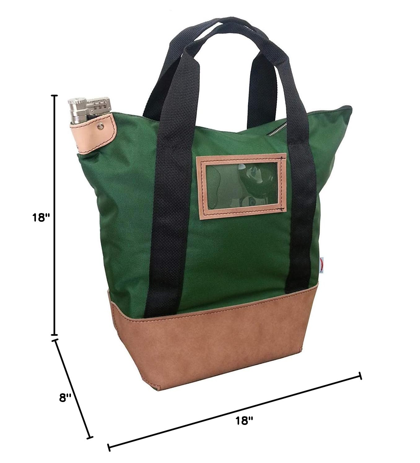 Secure Locking Courier Bag - 1000D Heavy Duty Nylon with Keyed Combination Lock | Ideal for Business Travel, Bike Messengers & Daily Commute