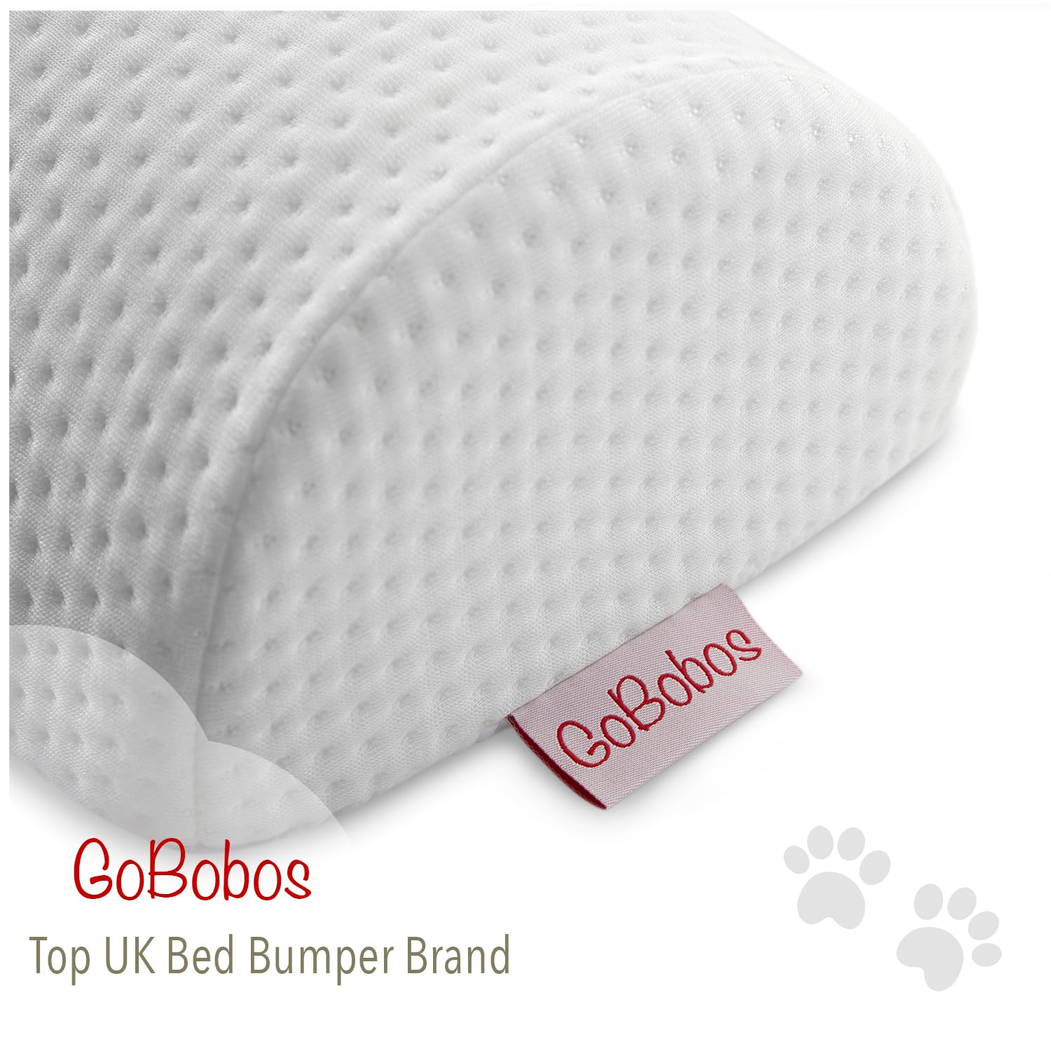 GoBobos Toddler Bed Bumper - Soft Foam Bed Guard Rail for Kids - Single Bed Safety Rail - UK Brand - Perfect for Toddler Beds, Daycare & Nursery Safety