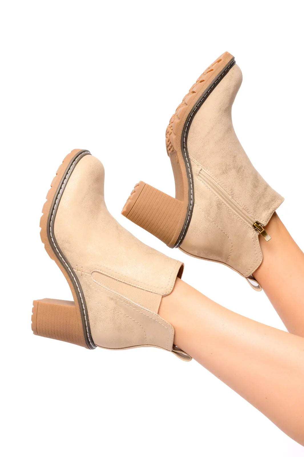 Gold Bite Me Bootie - Stylish Women's Heeled Sandals for Parties, Weddings & Night Out