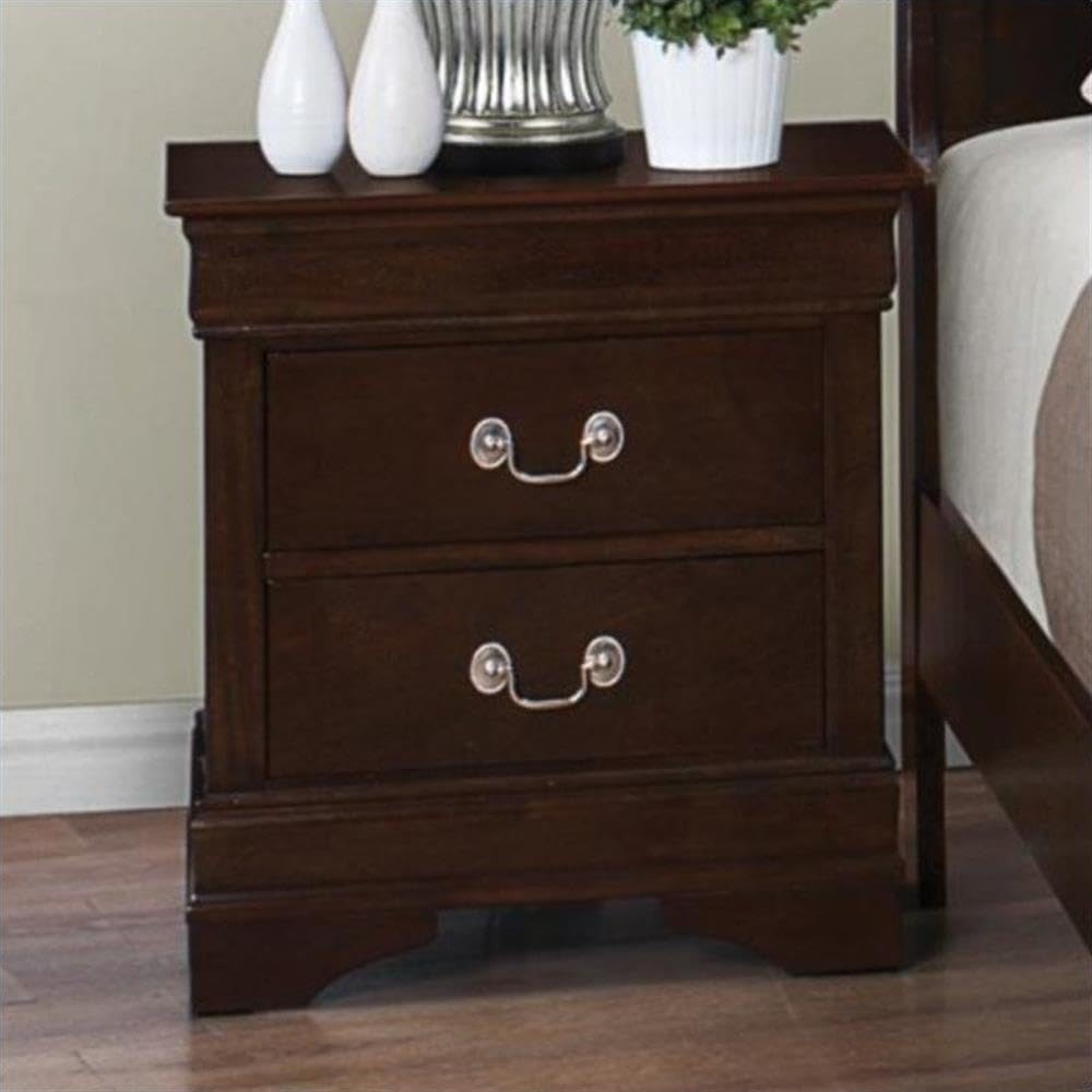 Louis Philippe 2-Piece Bedroom Set - Brown Dresser and Nightstand Coaster Furniture | Perfect for Master Bedroom, Guest Room & Home Decor