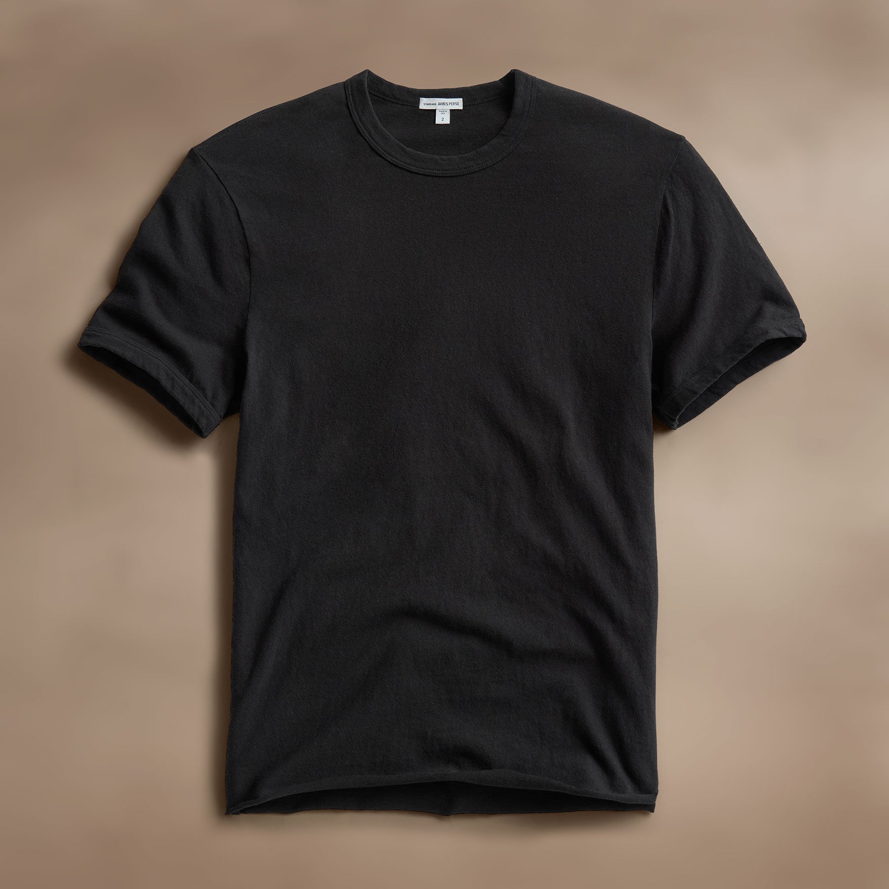 Slub Jersey Short Sleeve Crew Neck T-Shirt for Men - Soft Cotton Casual Tee - Black | Perfect for Everyday Wear, Gym, and Outings