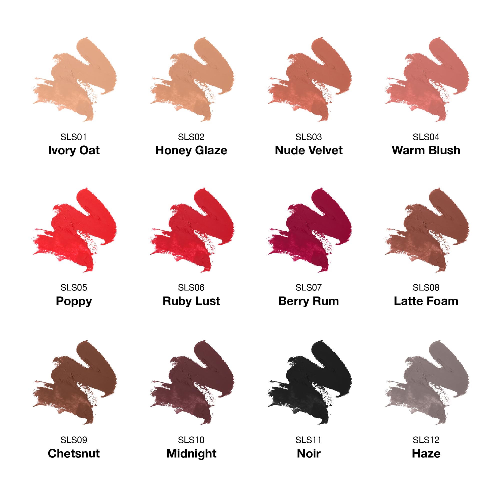 Professional Rich Pigmented Lipstick - Smooth & Creamy Satin Finish, Long Lasting with Shea Butter & Vitamin E (Noir Black) | Perfect for Everyday Wear, Date Nights & Special Occasions