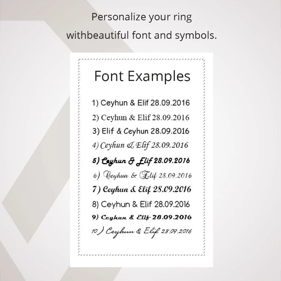 925 Sterling Silver Matching Wedding Rings for Couples - Personalized His & Hers Wedding Band Set - Elegant & Durable for Anniversaries, Engagements, and Vows