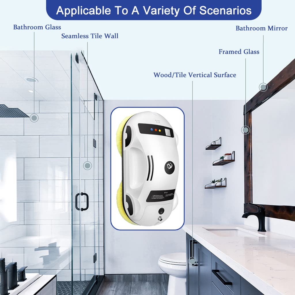 Electric Smart Window Cleaning Robot with 3 Modes, Remote Control for Indoor/Outdoor Glass, Perfect for Homes, Offices, and High-Rise Buildings