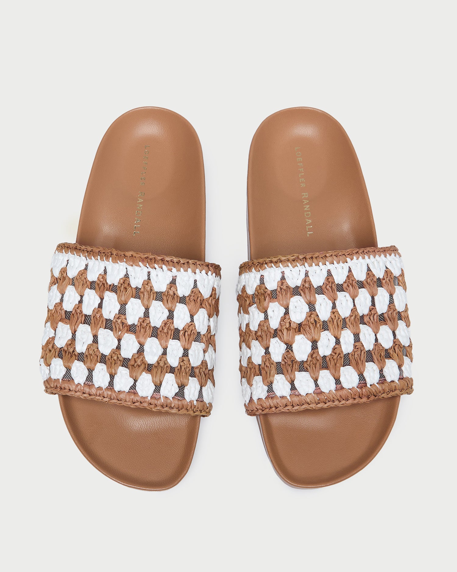 Henri Brown and White Crochet Sandals for Women - Comfortable Summer Beach Shoes - Perfect for Vacation, Walking, and Outdoor Activities