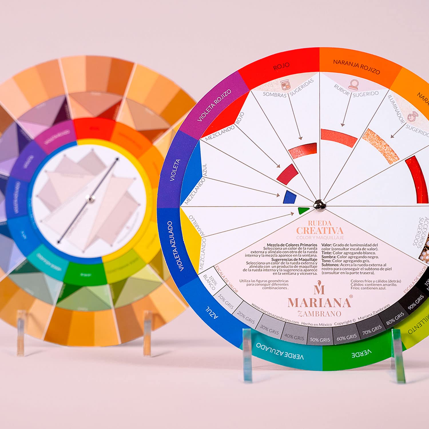 Creative Color & Makeup Wheel for Artists & Beginners - Perfect for DIY Beauty & Cosplay