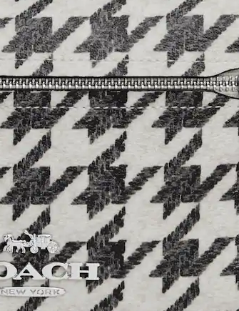 Coach Elias Crossbody Bag with Houndstooth Print - Stylish Women's Shoulder Purse for Work, Travel & Everyday Use