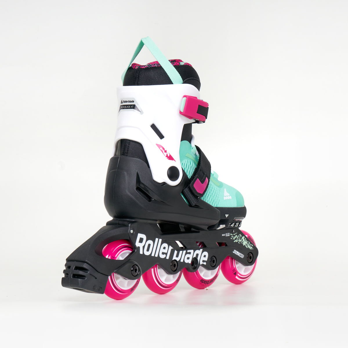 Rollerblade Microblade XT Adjustable Inline Skates for Kids - Sea Green | Lightweight & Comfortable for Outdoor Sports, Park Skating & Family Fun