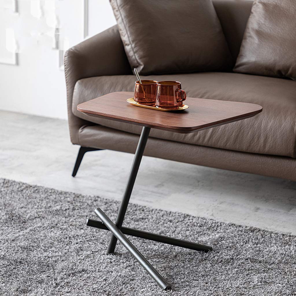 Nordic Style End Table, Side Table, Corner Coffee Table - Simple Modern Bedside Table & Laptop Desk for Balcony, Bedroom, Office - Sturdy Metal Base & Easy to Clean Surface - Perfect for Small Spaces, Reading Nooks & Home Decor