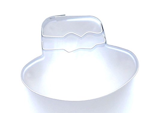 Silver Embossed Hat-Shaped Cookie Cutter for Baking - Perfect for Birthday Parties, Christmas Cookies & DIY Dessert Decorations