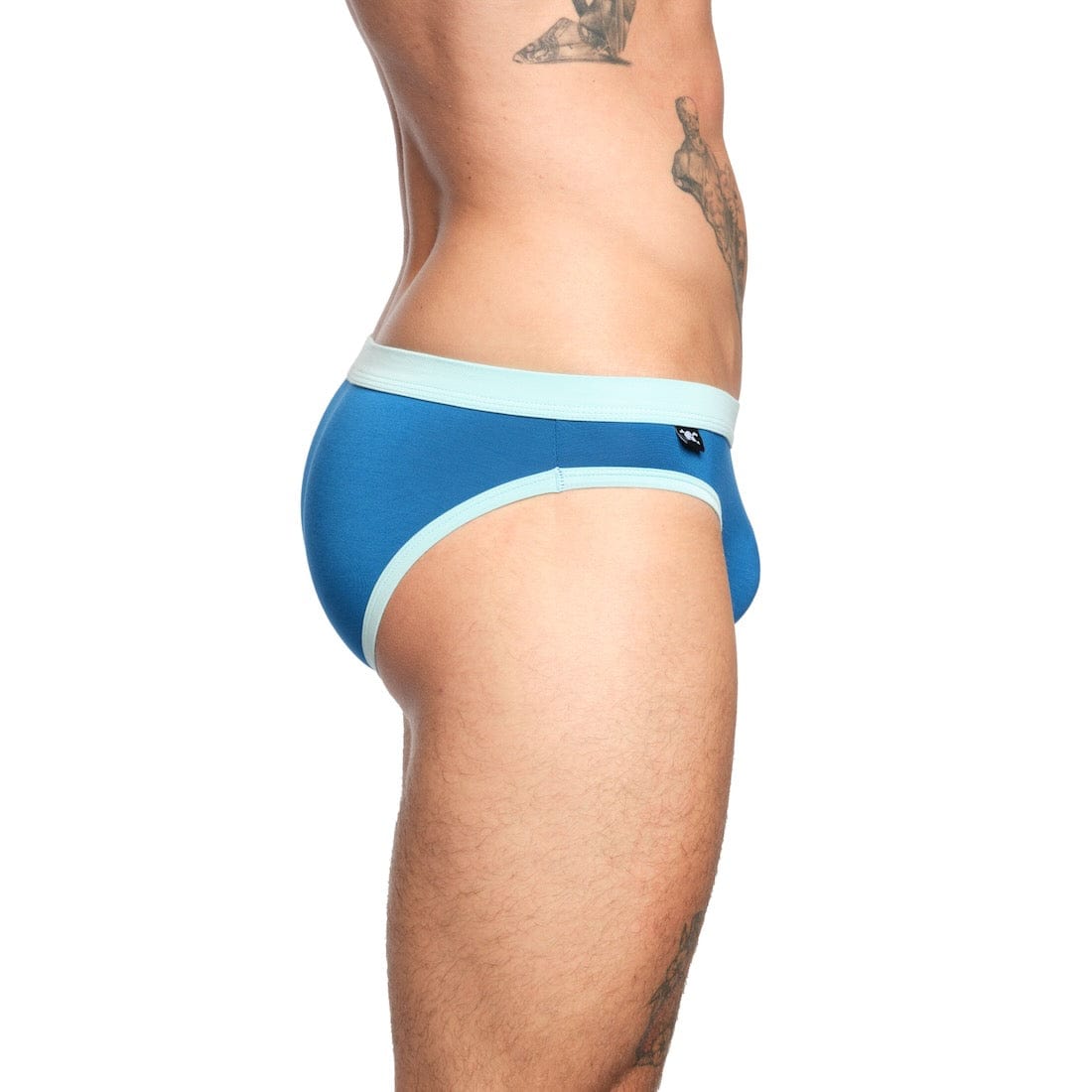 Just The Bones Cloud Brief Blue - Comfortable & Stylish Men's Underwear for Everyday Wear, Workout & Travel