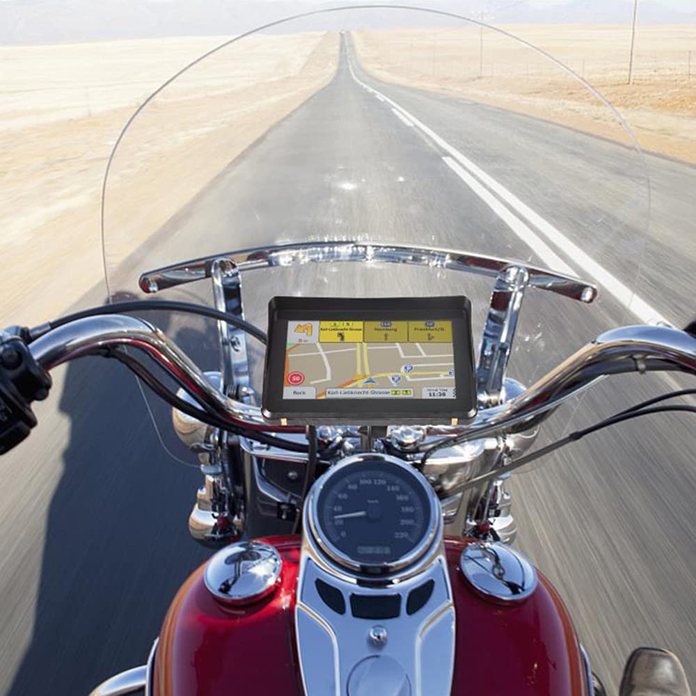 GoolRC 2-in-1 Waterproof GPS Navigation System for Motorcycle & Car - North America Maps, Voice Turn Directions, Mount Kit Included | Perfect for Road Trips, Commuting & Adventure Riding