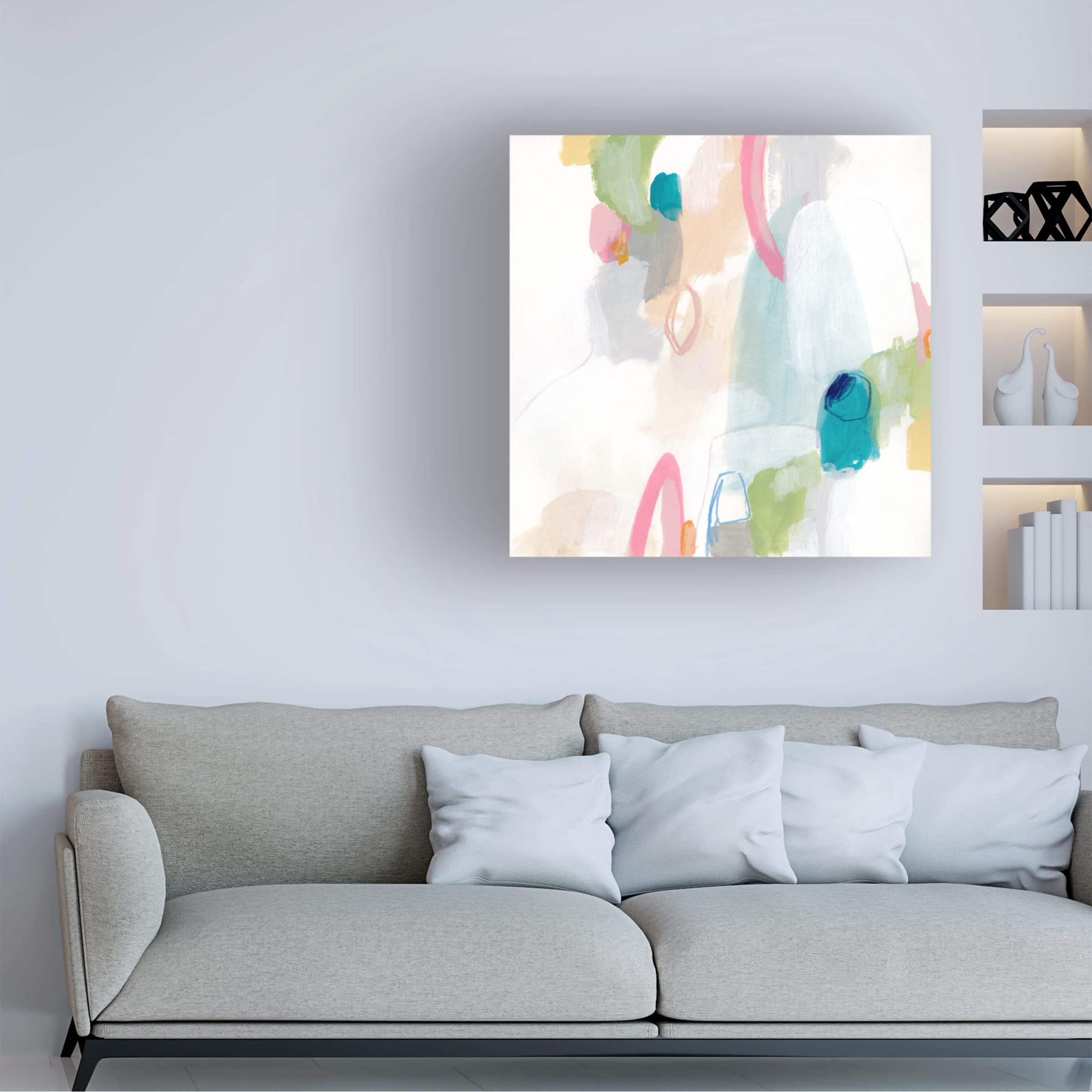 Trademark Fine Art 'Candy Jacket I' Canvas Wall Art Print by June Erica Vess - Vibrant Pop Art Decor for Living Room, Bedroom & Office
