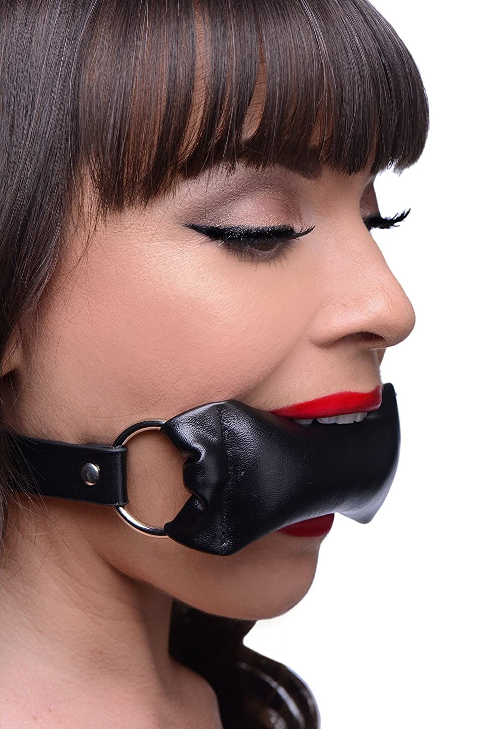 Breathable Adjustable BDSM Mouth Gag - Black Kinky Sex Toy for Bondage & Restraint | Perfect for Role Play, Sensory Deprivation & BDSM Scenes
