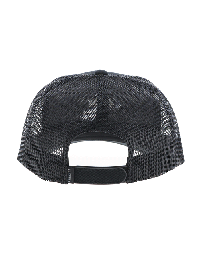 Hooey 4045T BK WHIT High Profile Snapback Trucker Hat - Black Adjustable Baseball Cap for Men & Women - Perfect for Outdoor Activities, Sports, and Casual Wear