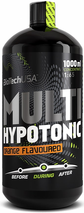 BioTechUSA Multi Hypotonic Sports Drink - Orange Flavor, 1000ml | Electrolyte Replenishment & Hydration for Athletes | Perfect for Workouts, Running & Post-Exercise Recovery