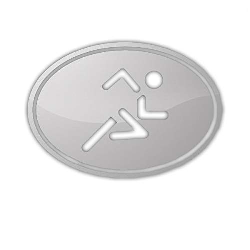 EW Designs Oval Running Sticker Decal - Vinyl Triathlon Marathon Bumper Sticker - Waterproof Car & Truck Decal 5 Inch - Perfect for Runners, Cyclists and Athletes to Showcase Sports Passion on Vehicles, Laptops and Water Bottles