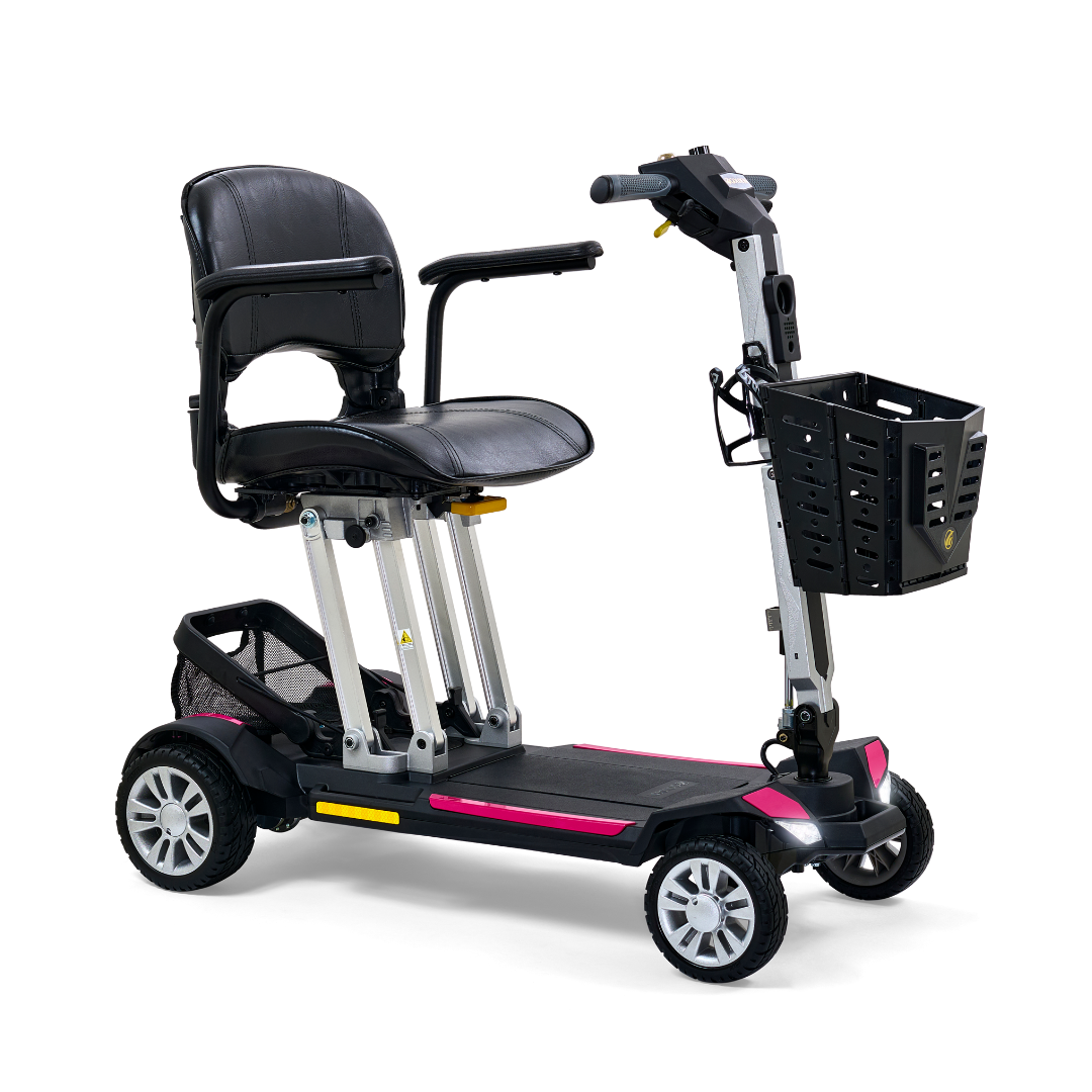 Golden Technologies Buzzaround Carry On Folding Scooter - Lightweight Mobility Scooter for Seniors & Adults - Perfect for Travel, Shopping & Outdoor Activities