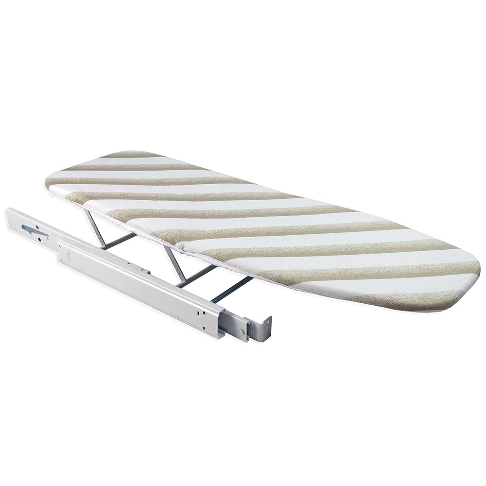 Foldable Ironing Board for Extendable Drawer - Space Saving White Iron Board for Small Laundry Rooms & Apartments | Perfect for Compact Homes & Closet Storage