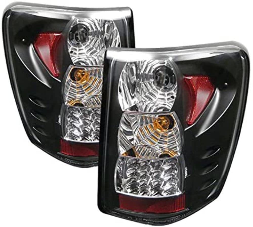 Spyder Auto 5005663 LED Tail Lights for Cars - Black/Clear Smoke Lens - High Visibility & Style Upgrade - Perfect for Night Driving & Custom Car Mods