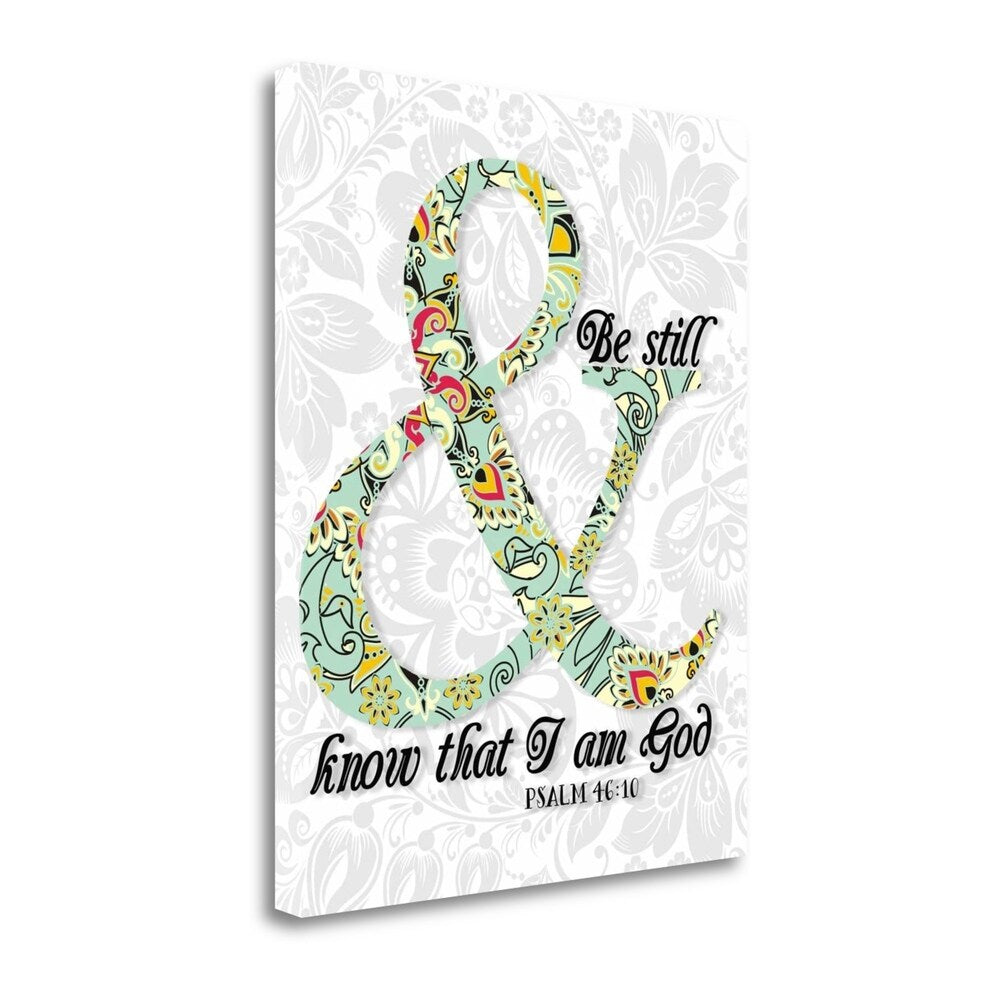 Be Still Psalm by Tara Moss - Premium Giclee Art Print on Gallery Wrapped Canvas, Ready to Hang Wall Decor for Living Room, Bedroom & Office