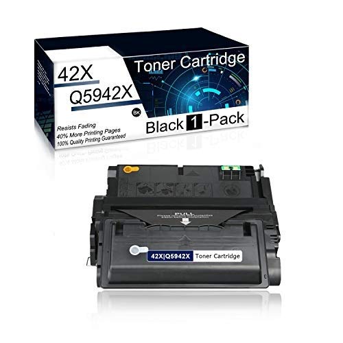 Compatible 42X Q5942X Black Toner Cartridge for HP LaserJet 4200 4250 4300 4350 M4345 Series Printers - High Yield Replacement for Office & Home Printing