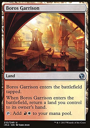 MTG Magic: The Gathering - Boros Garrison (233) Iconic Masters IMA - Rare Land Card for Commander & Modern Decks - Perfect for Aggro & Control Strategies