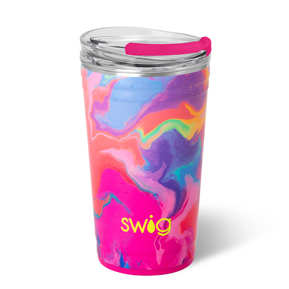 24oz Candy Crush Party Cup - Insulated Tumbler with Lid & Straw for Birthday Parties, Baby Showers & Game Nights - Perfect for Soda, Juice & Iced Coffee