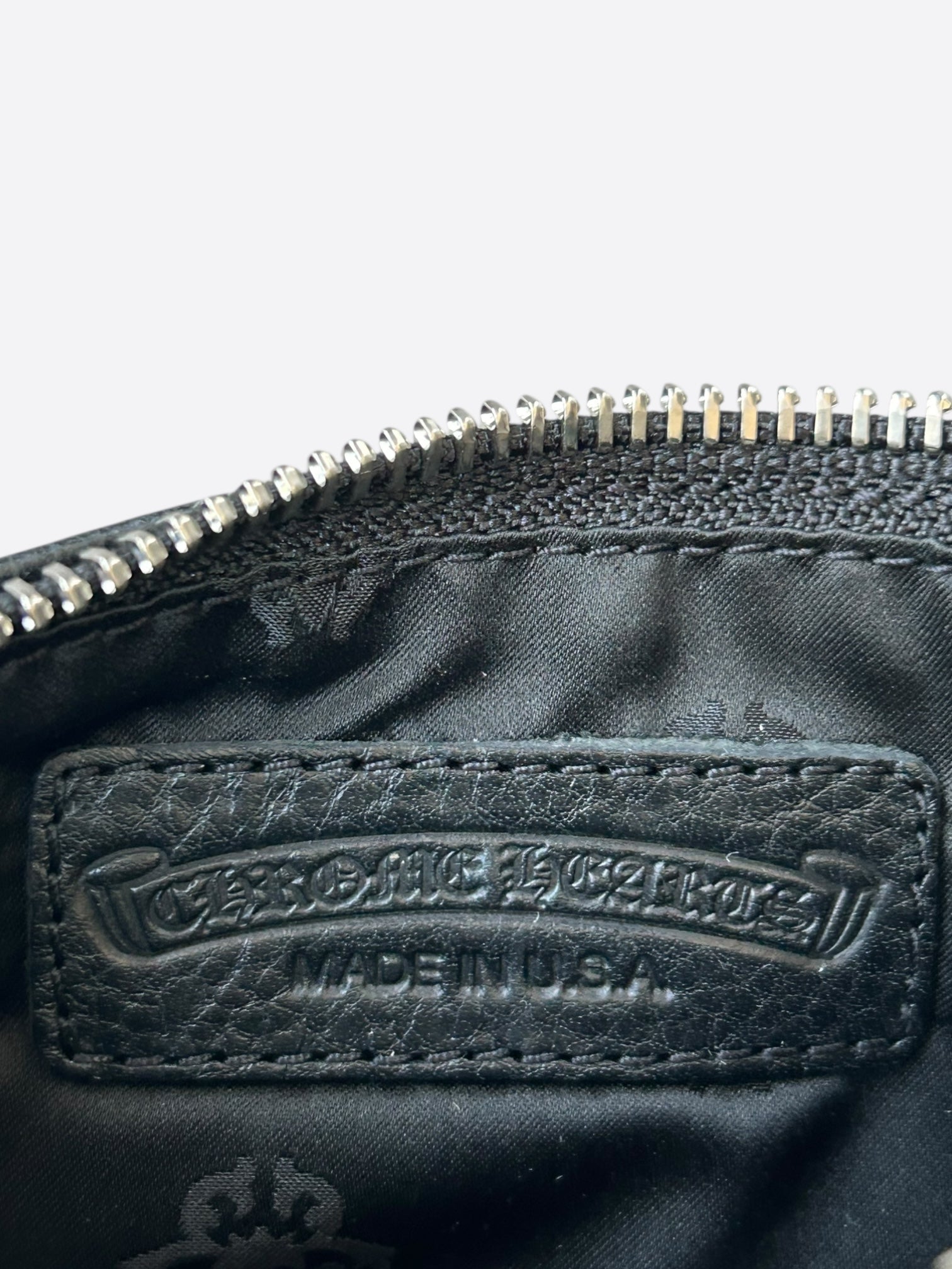 Chrome Hearts Black Cross Patch Loop Wallet - Stylish & Durable Leather Wallet for Men & Women - Perfect for Everyday Use, Travel, and Gift Giving