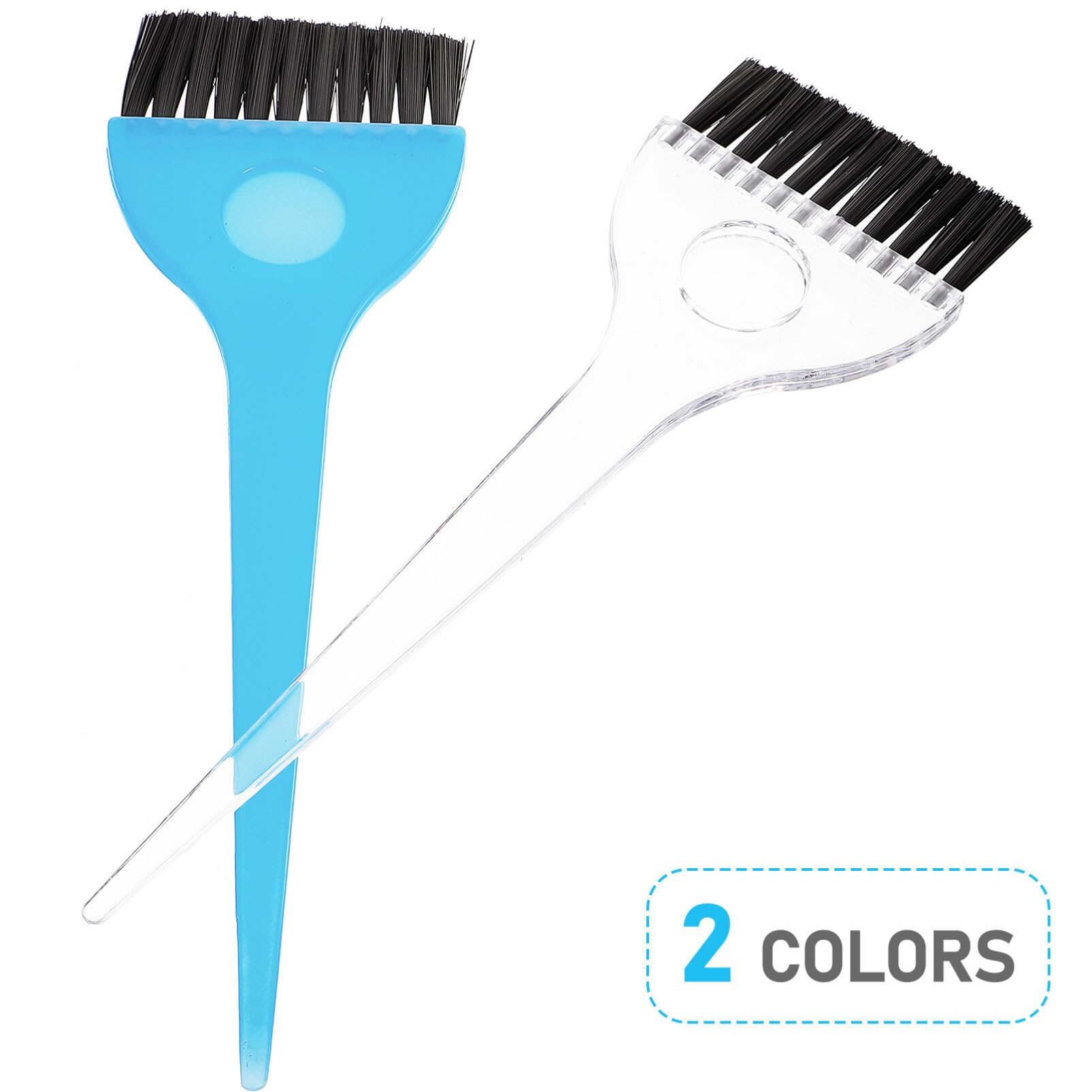 EXCLUZO Hair Coloring Brush Set - 2 Pack Professional Hair Dye Brushes for DIY Salon-Quality Highlights & Root Touch-Ups at Home - Perfect for Balayage, Ombre & All Hair Coloring Techniques