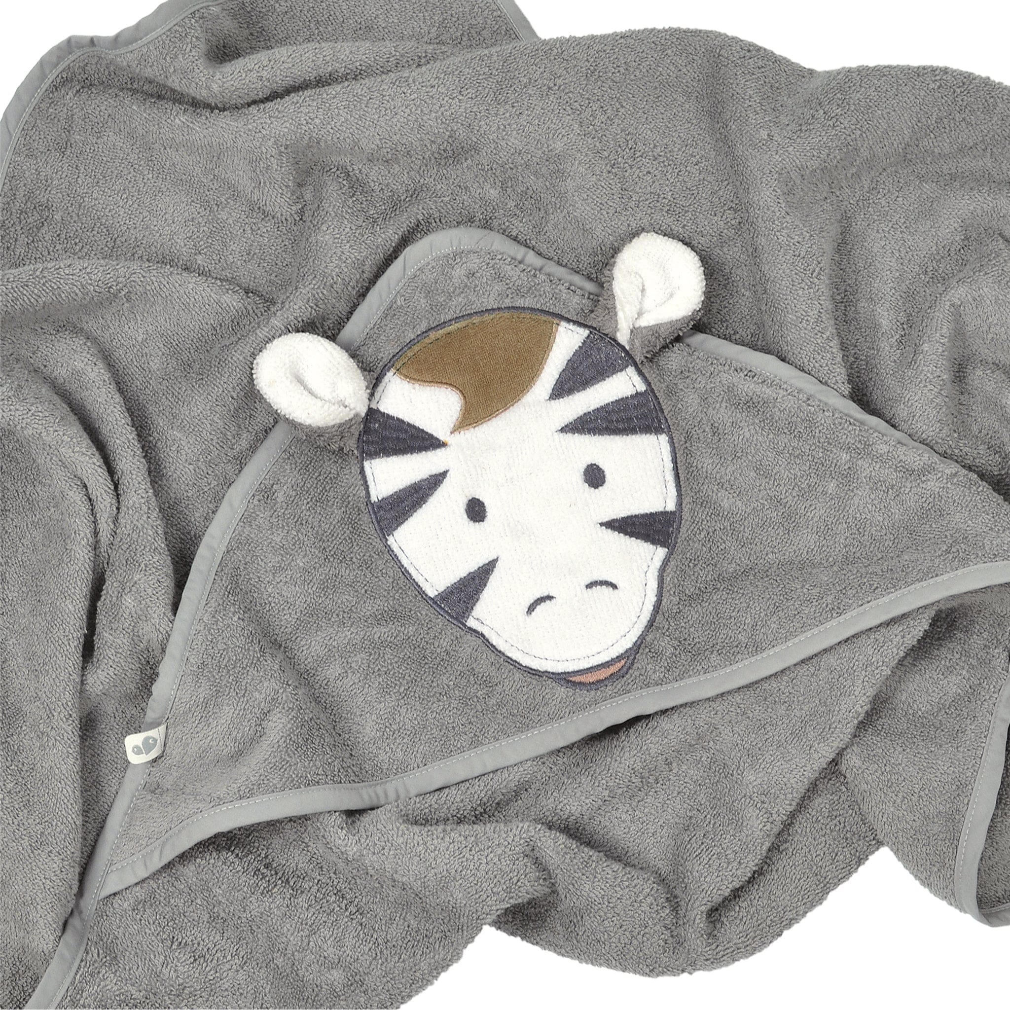 Soft Baby Hooded Towel with Zebra Print - Absorbent & Gentle for Newborns, Infants & Toddlers - Perfect for Bath Time, Swimming & After-Spa Care