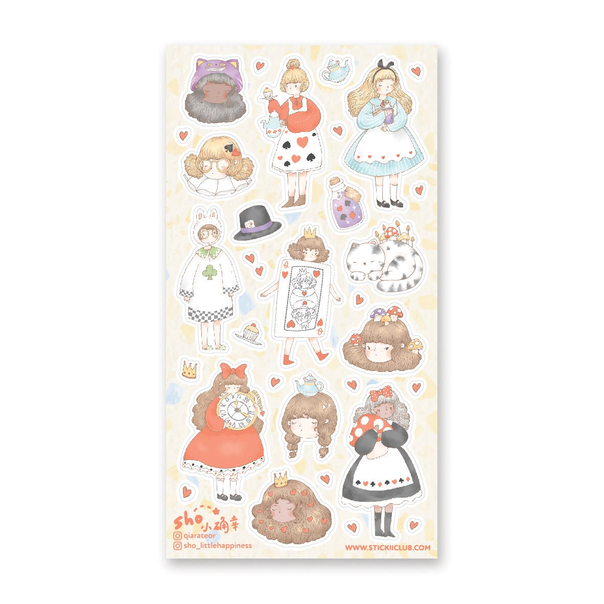Adorable Wonderland Sticker Sheet - Cute Cartoon Decals for Scrapbooking, Journals, Planners & DIY Crafts - Perfect for Kids Room Decor, School Projects & Gift Wrapping
