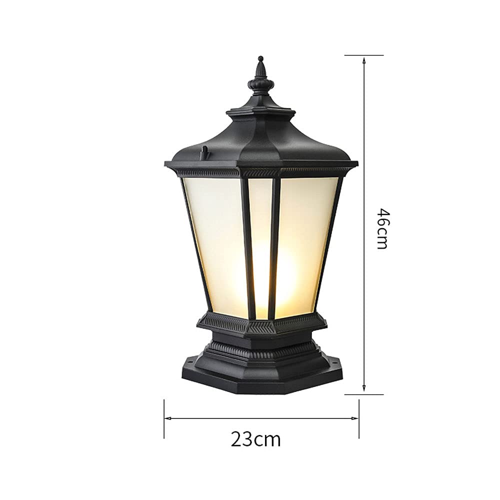 Outdoor Post Light Fixture - Waterproof Garden Lamp for Patio, Porch, Fence & Pillar Decor | Landscape Lighting, Street Lamp | Perfect for Backyard, Driveway & Pathway Illumination
