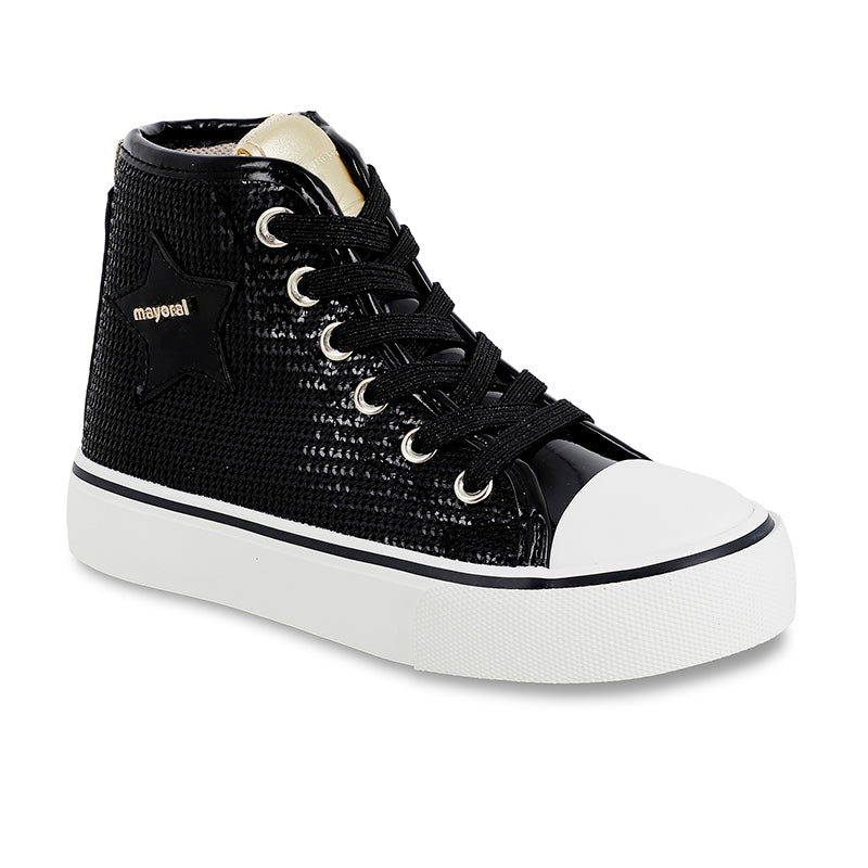 Mayoral Sequin Platform Sneakers for Women - Glitter Fashion Shoes for Parties, Weddings & Night Out