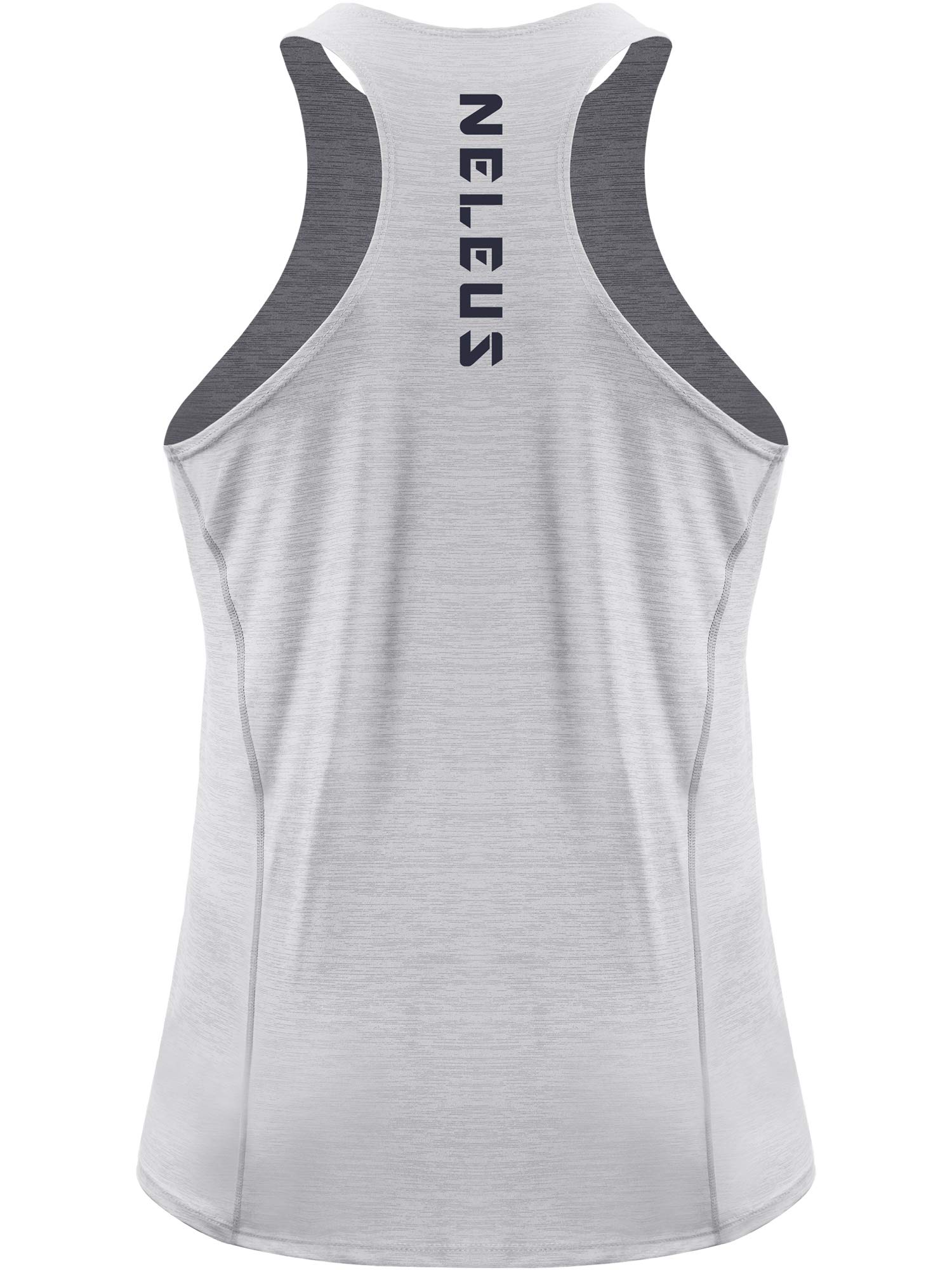 NELEUS Men's 3 Pack Running Tank Tops - Moisture Wicking Quick Dry Fit Y-Back Athletic Shirts for Gym, Workout & Sports | Lightweight Breathable Summer Activewear