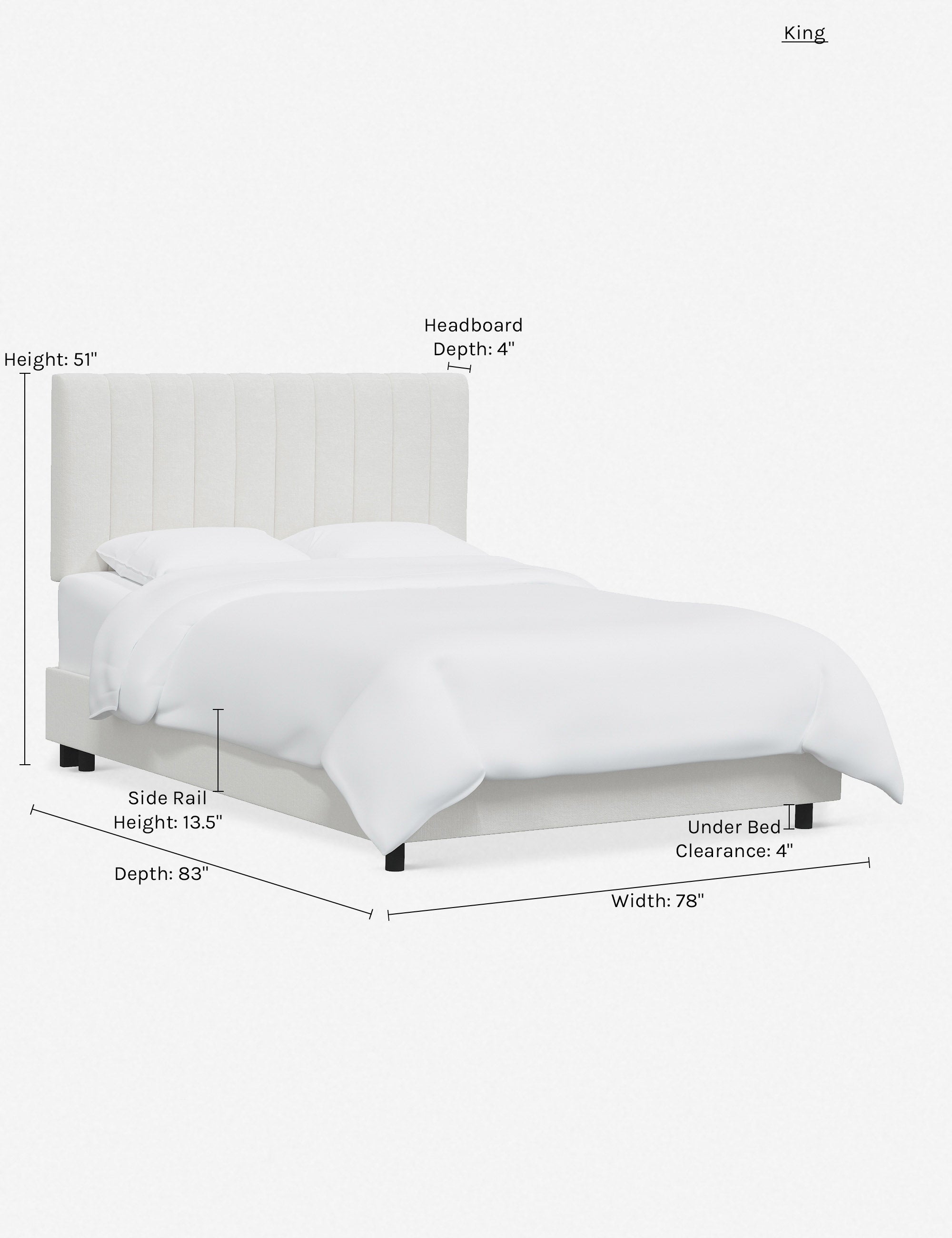 Stylish and Comfortable Aliyah Bed - Queen Size Platform Bed Frame with Upholstered Headboard for Modern Bedrooms | Perfect for Master Bedroom, Guest Room, or Apartment