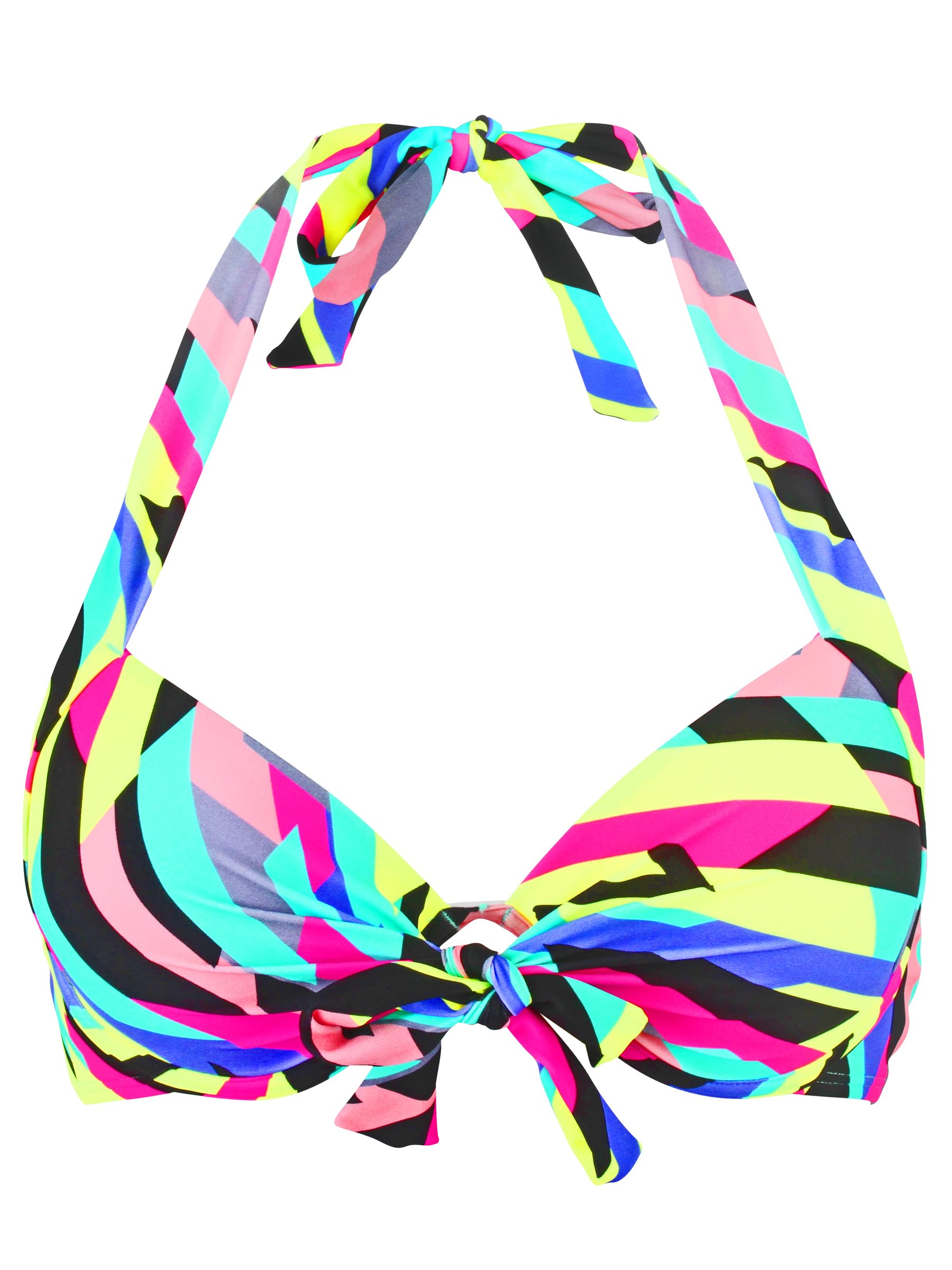 Ocean Blues Women's Push Up Bikini Top - Halter Swimsuit for Beach & Pool - Sexy Summer Swimwear for Vacation & Water Sports