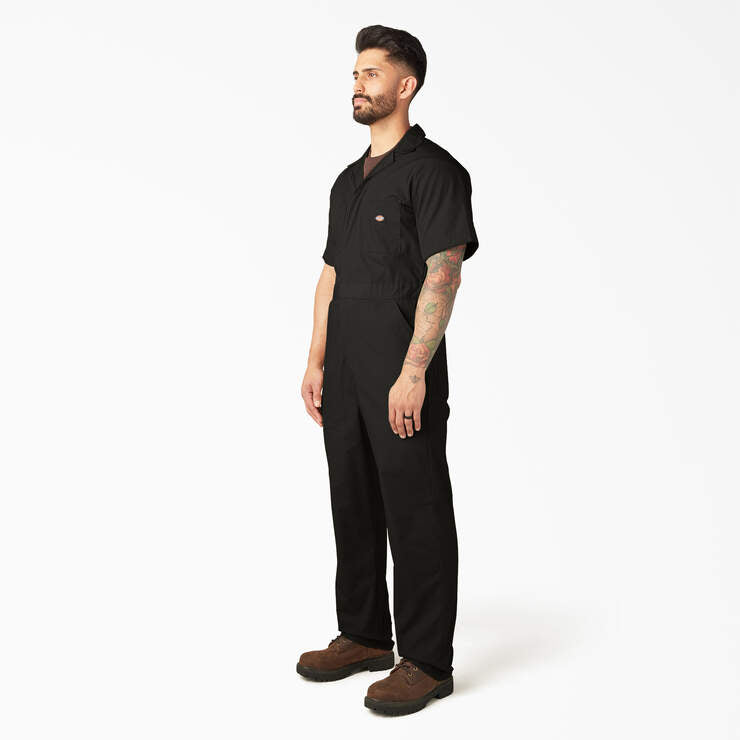 Dickies Men's Short Sleeve Coveralls - Durable Work Jumpsuit for Mechanics, Painters & DIY Projects | Comfortable Cotton Blend for Hot Weather Workwear